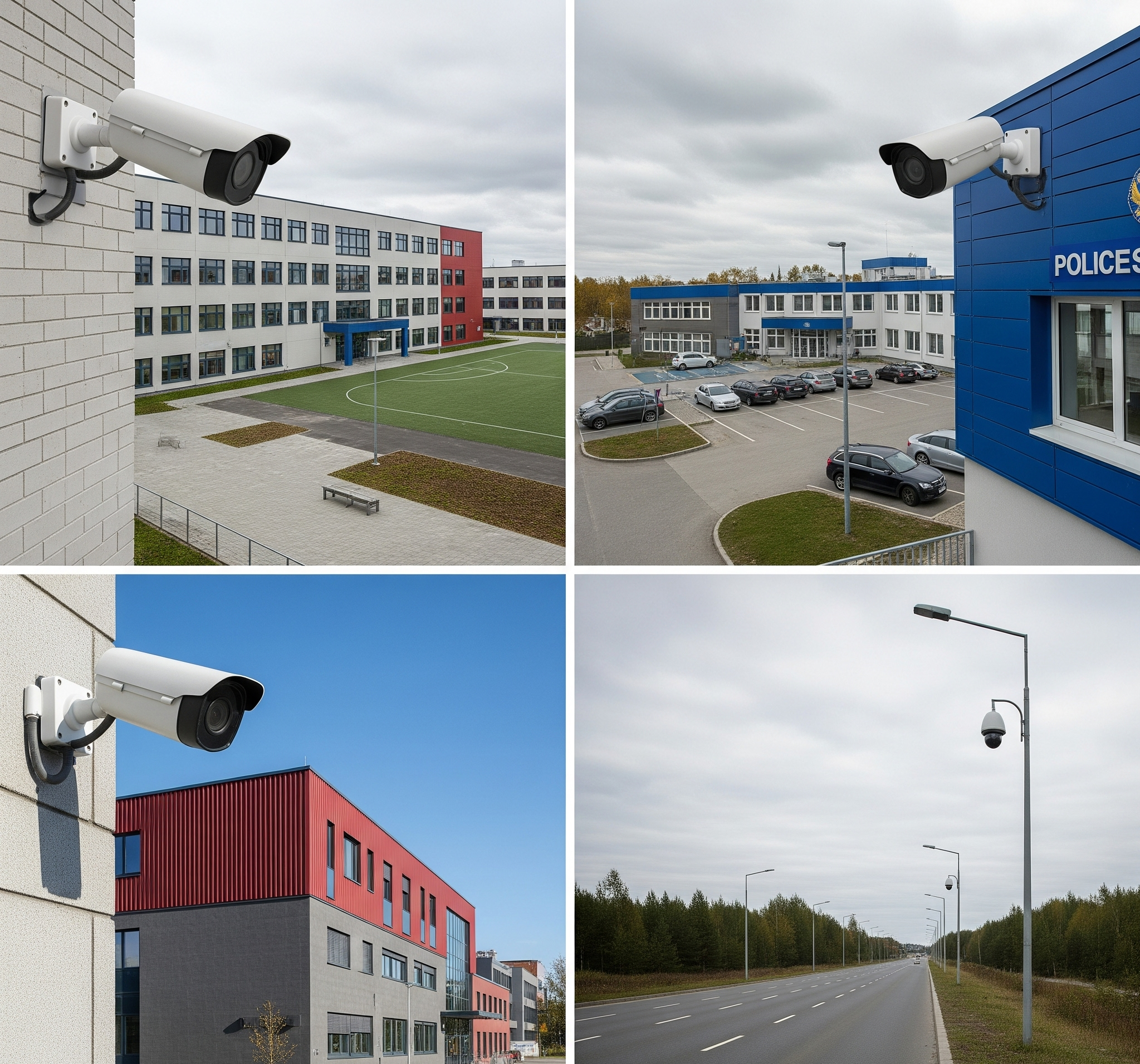 CCTV cameras in different locations